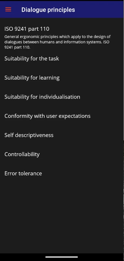 Ergonomics toward UX screenshot